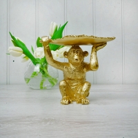 Gold Monkey Trinket Dish