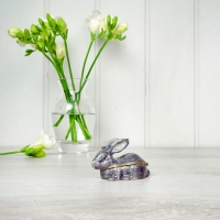 Grey Rabbit Trinket Box