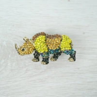 Rhino Brooch