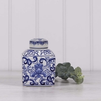 Small Flat Topped Ginger Jar