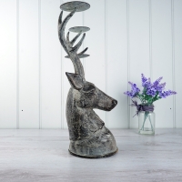 Stag Head Candle Holder